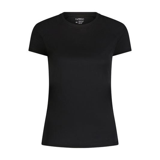 Flamingo Short Sleeve Swim Tee - Black