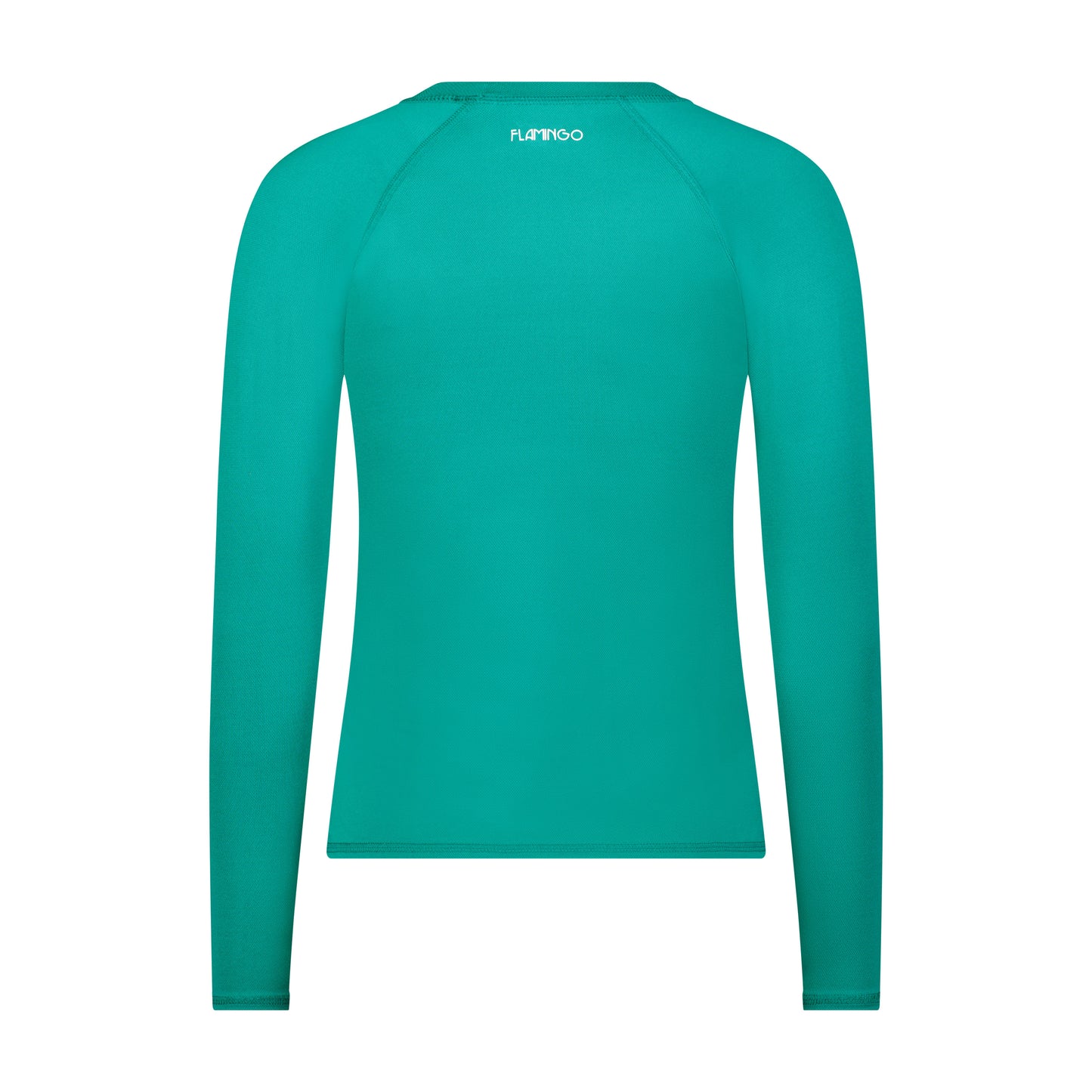 Flamingo Mesh Crew Neck Long-Sleeve Rash Guard