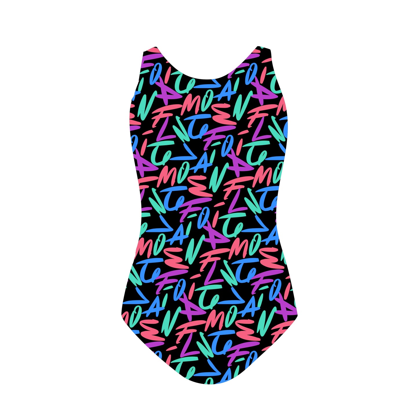 Flamingo Teen One Piece BK Vertcal Print