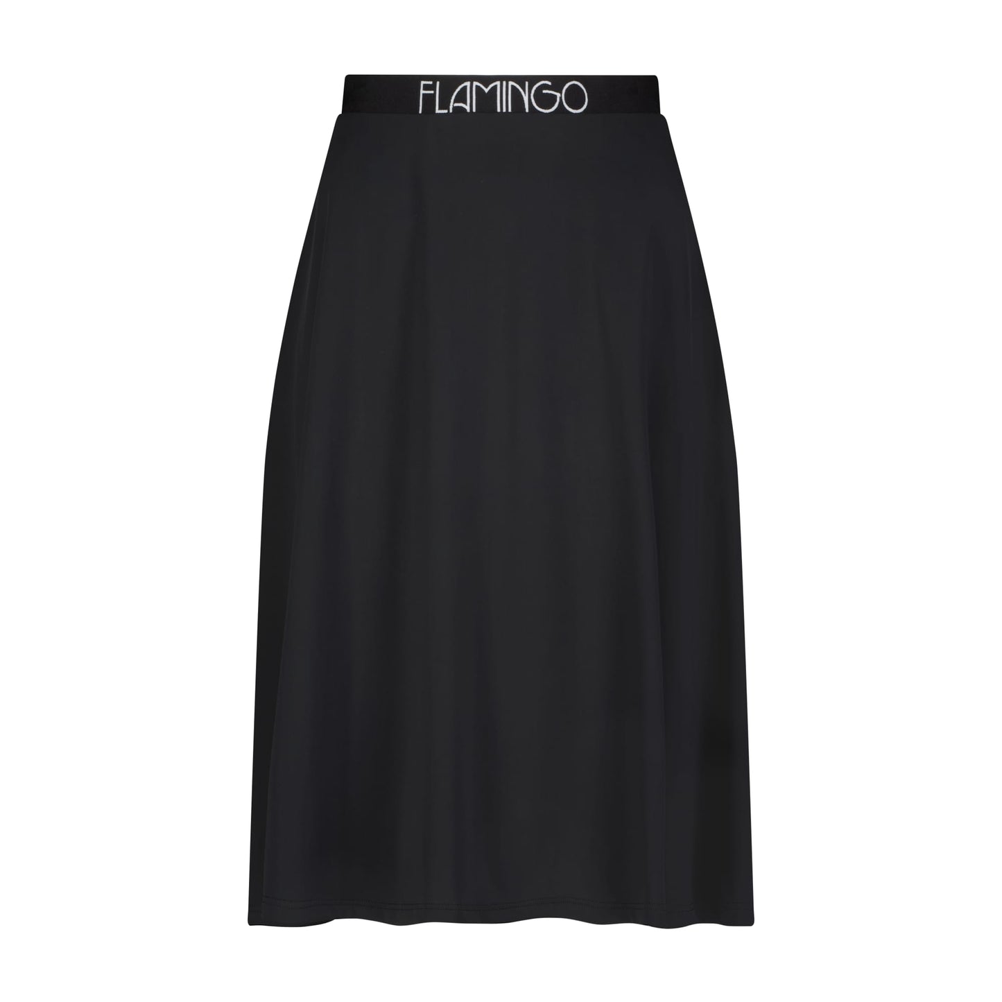 Flamingo Swim Flair Skirt Black 25"