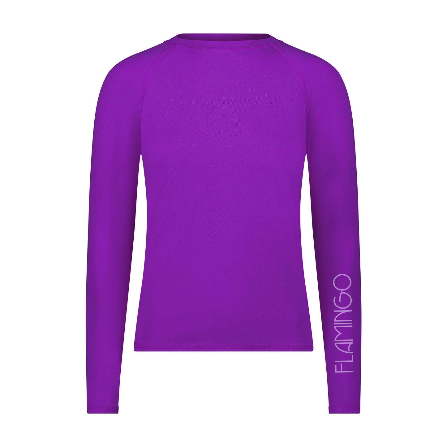 Flamingo Purple Mesh Long Sleeve Tee