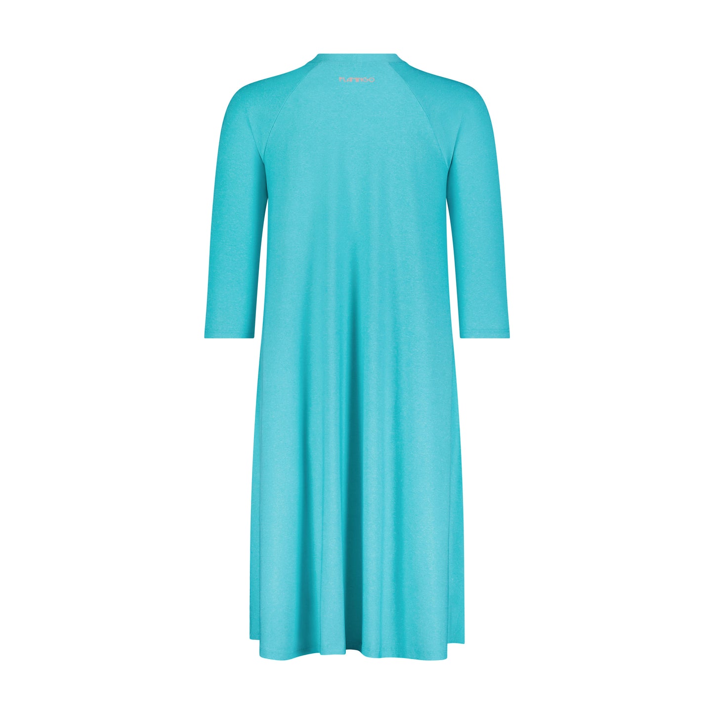 Flamingo Girls Swing Dress - Aqua
