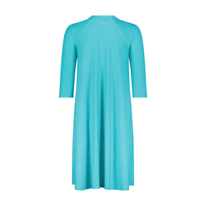 Flamingo Girls Swing Dress - Aqua