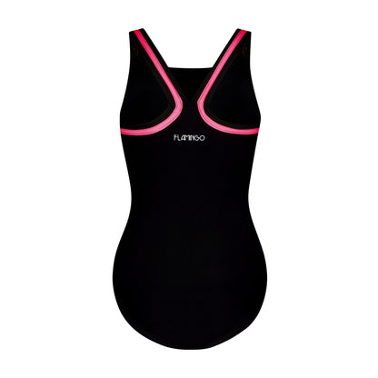Flamingo Teen One Piece Coral Trim