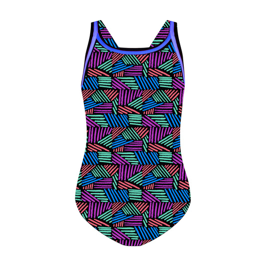 Flamingo Teen One Piece Print Trim