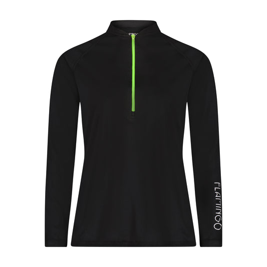 Flamingo Half Zip Logo Top