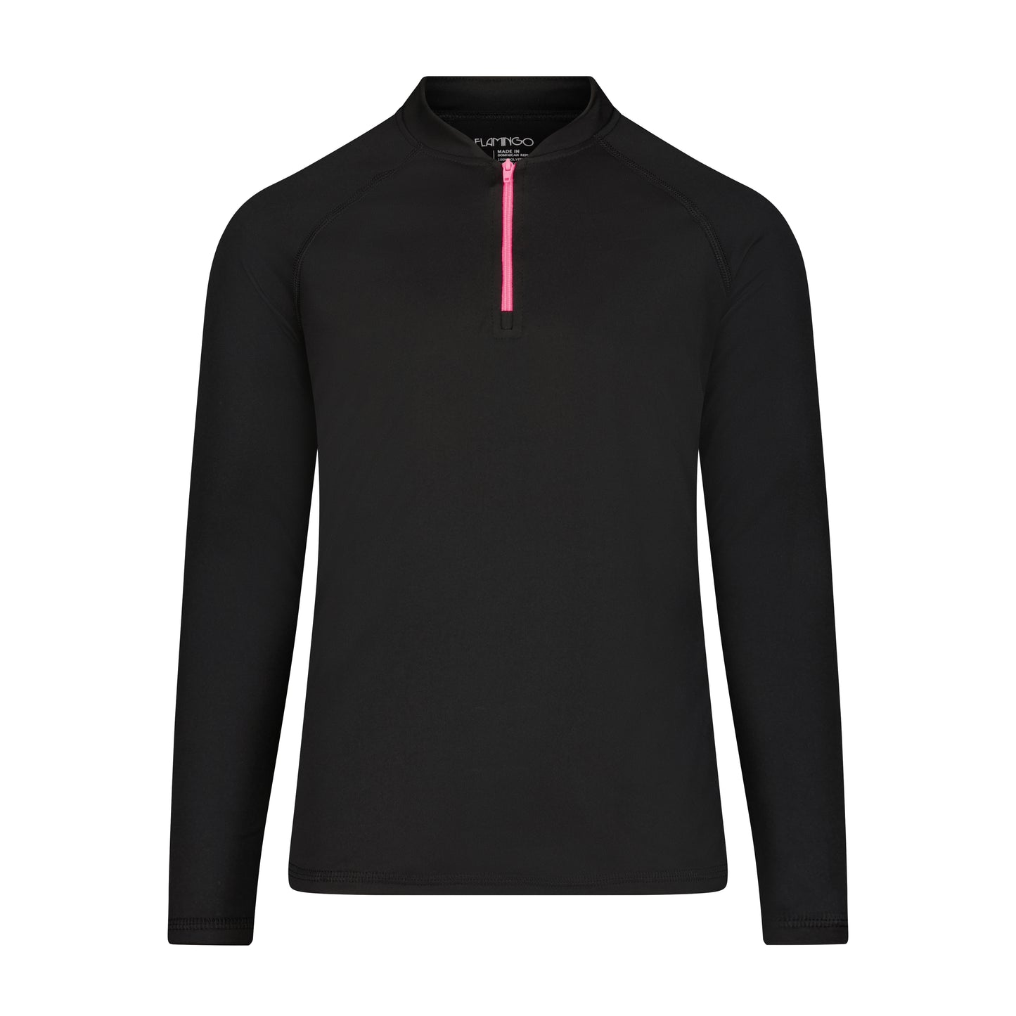 Flamingo Girls Half Zip Logo Top
