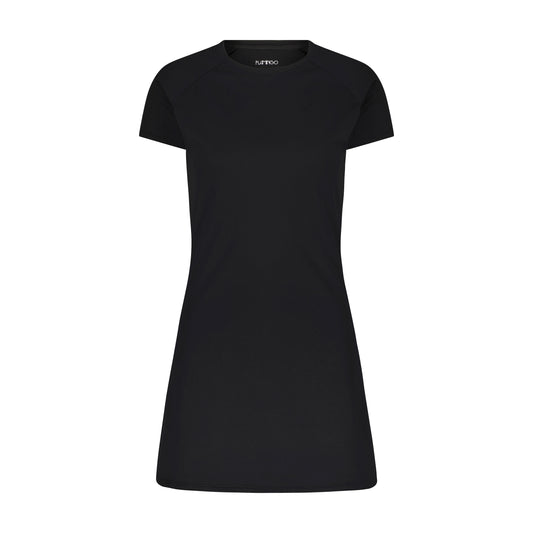 Flamingo Short Sleeve Swim Tunic - Black