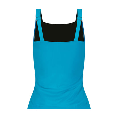 Flamingo  Ruched 2Z Top - Aqua