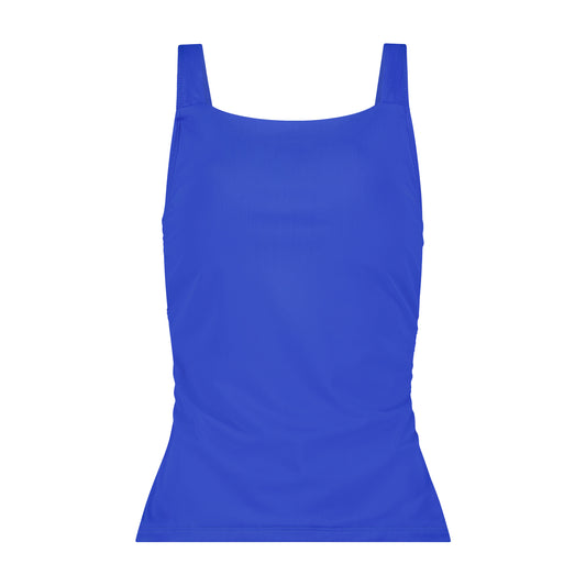 Flamingo  Ruched 2Z Top - Blue