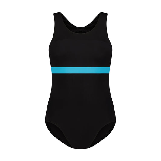 Flamingo Teen Color Block One Piece Aqua