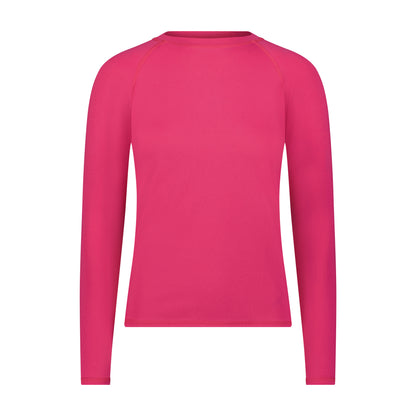 Flamingo Mesh Crew Neck Long-Sleeve Rash Guard