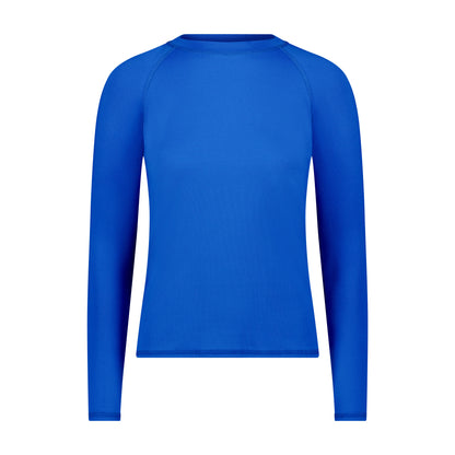 Flamingo Mesh Crew Neck Long-Sleeve Rash Guard