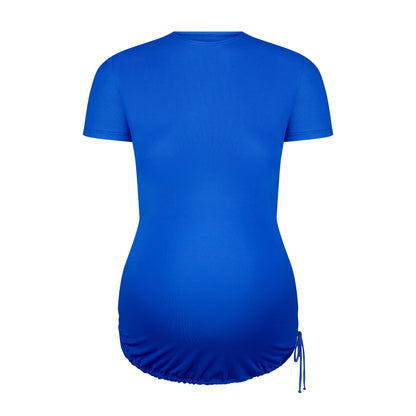 Flamingo Royal Mesh Maternity Top