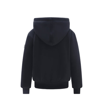 Women's Heavy Fur Lined Sweatshirt Grey Fur