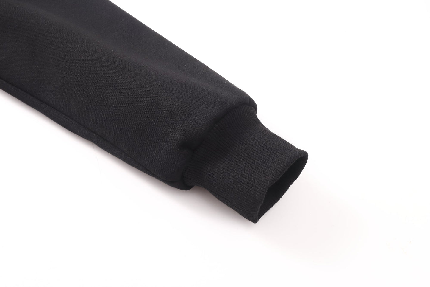 Men's Heavy Fur Lined Sweatshirt - Black Fur