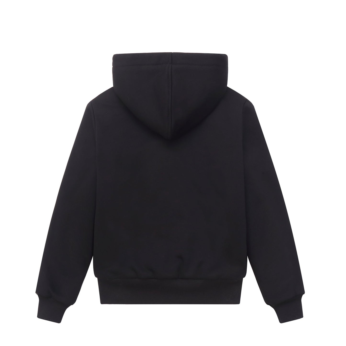 Men's Heavy Fur Lined Sweatshirt - Black Fur
