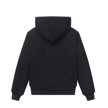 Men's Heavy Fur Lined Sweatshirt - Black Fur