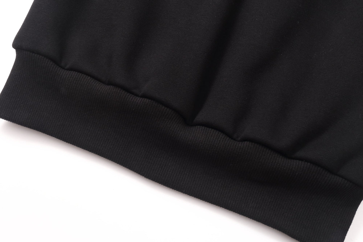 Men's Heavy Fur Lined Sweatshirt - Black Fur
