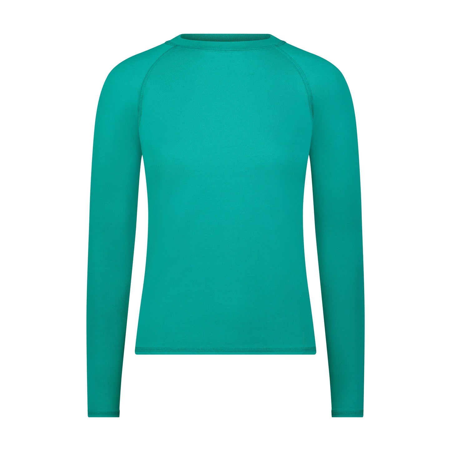 Flamingo Mesh Crew Neck Long-Sleeve Rash Guard - Blue