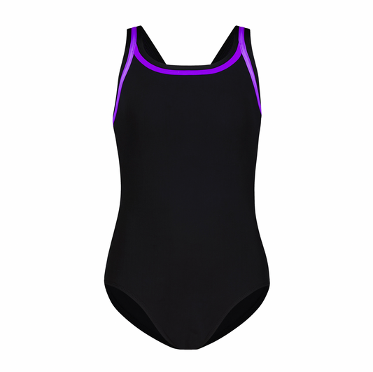 Flamingo Teen One Piece BK/PRL Trim