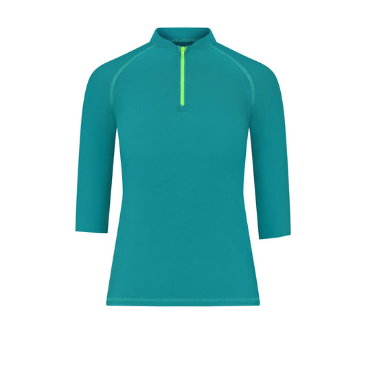 Flamingo Girls Green Mesh Half Zip