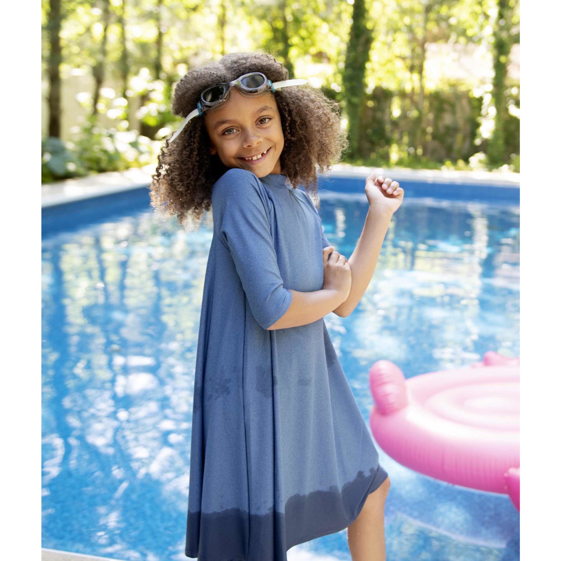 Flamingo Girls Swing Dress - Hot Pink Flamingo Girls Swing Dress - Hot Pink